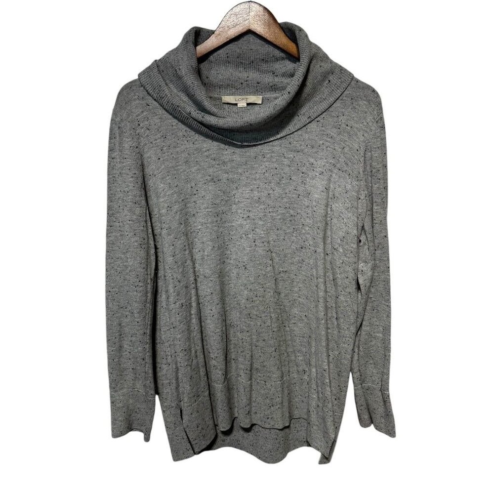 Loft Gray Turtleneck Sweater Size XL